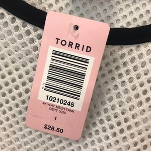 torrid Tops - NWT Torrid White Mesh Tank torrid Tops - NWT Torrid White Mesh Tank
